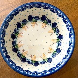 POLISH POTTERY 6” CEREAL BOWL